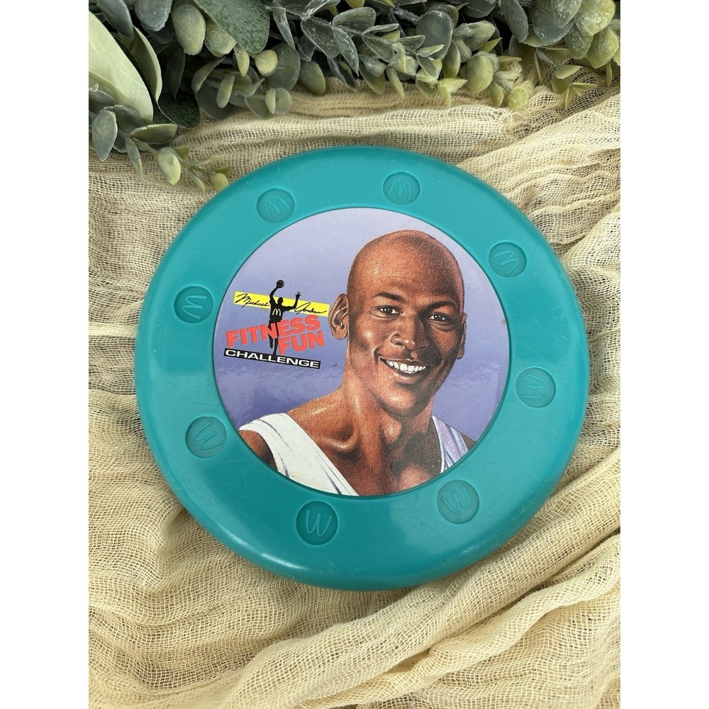 1991 McDonalds Michael Jordan Fitness Fun Flying Disk 6" Collector Frisbee Toy - Picture 3 of 8